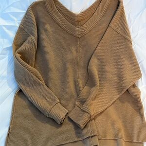 Aerie v neck sweatshirt medium